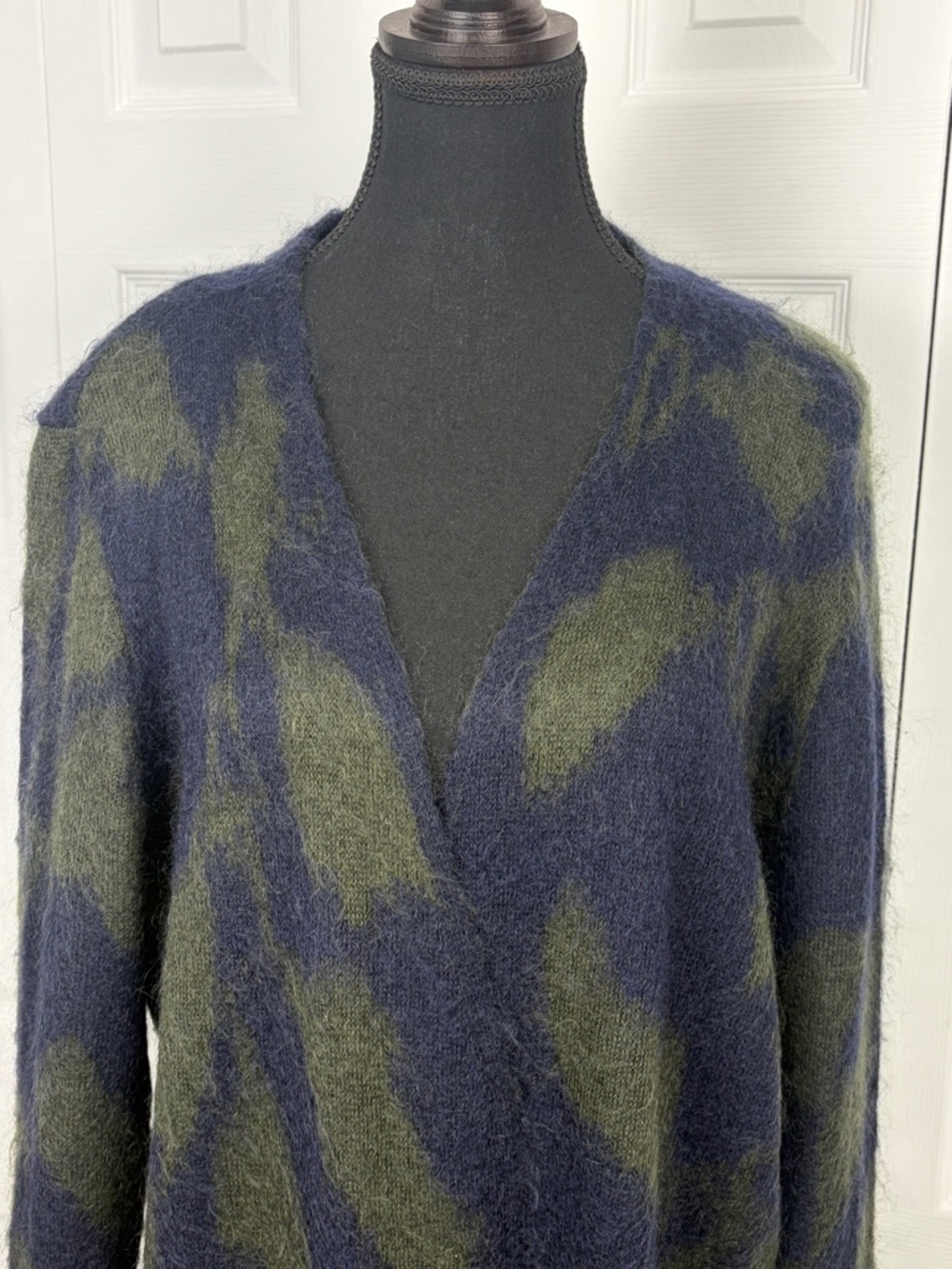 COS Mohair Longline Duster/ Open Front Cardigan Size L - Picture 3 of 11